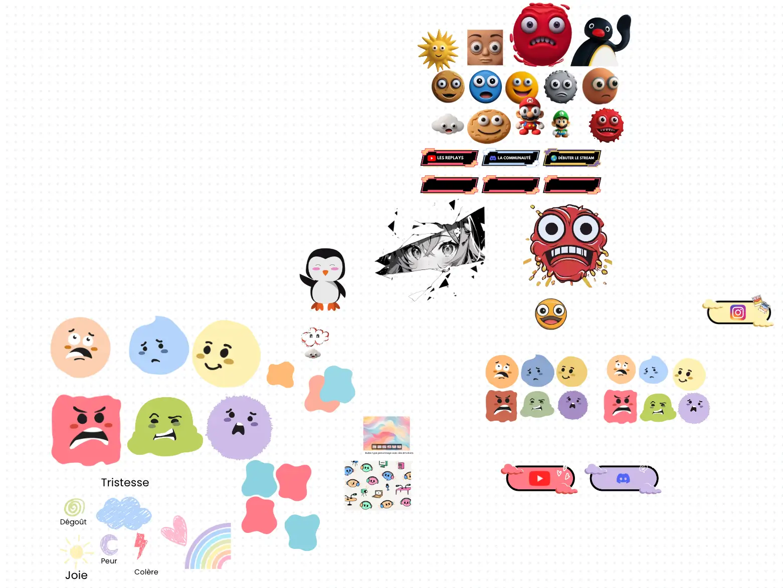 Exemple d'un moodboard créé par mes soins pour une cliente et moi